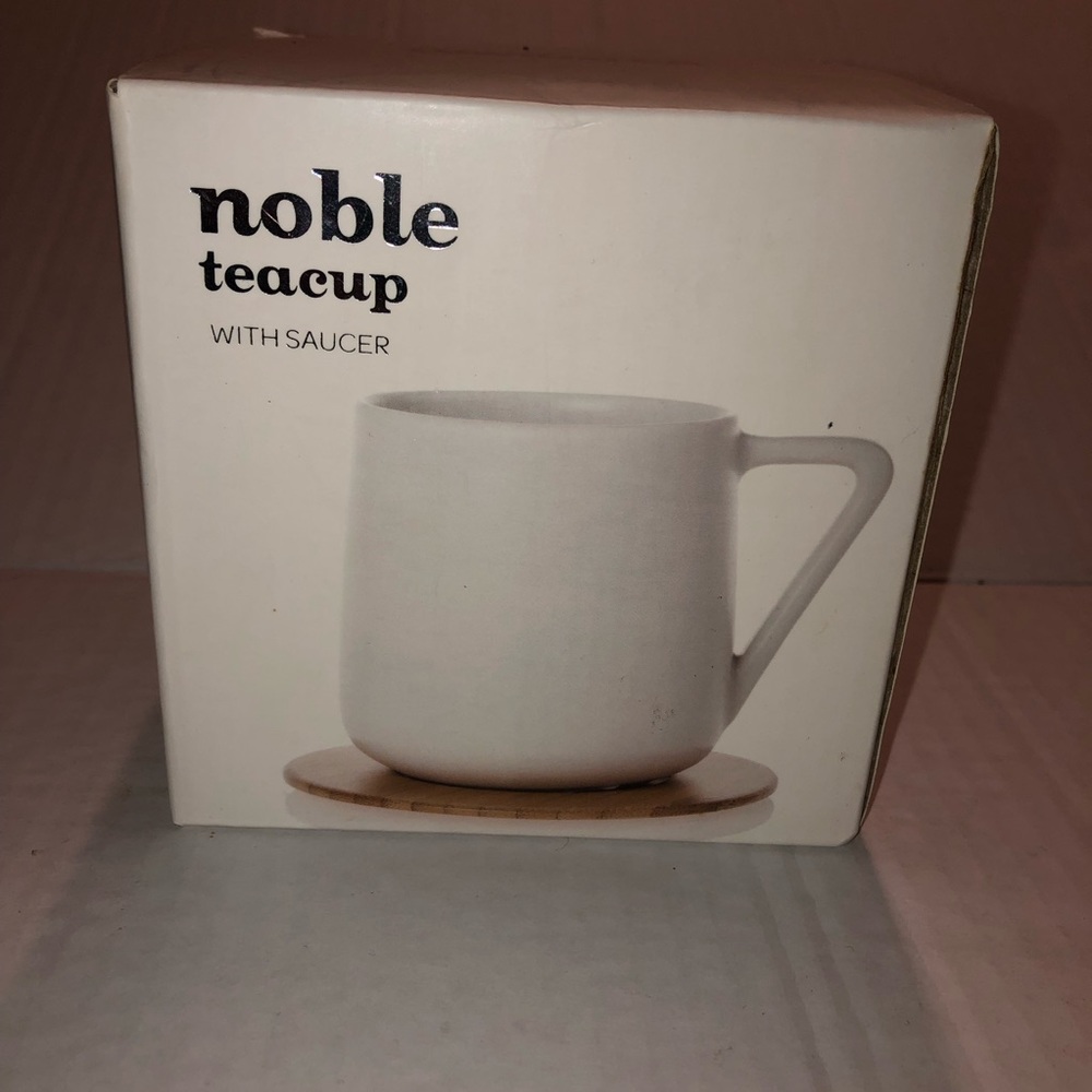 Nwot DAVIDsTEA Noble teacup with saucer